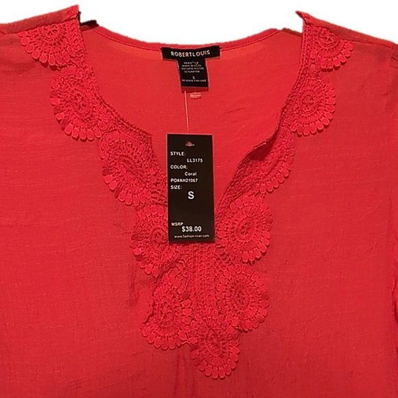 NWT ROBERT LOUIS * TUNIC - Picture 2 of 8